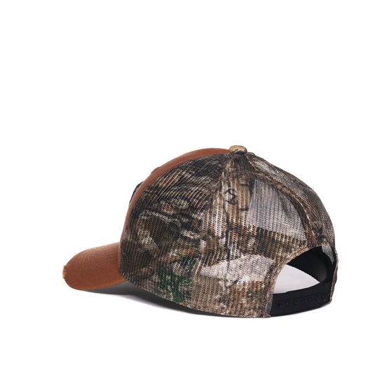 GEN18A - Chevrolet Weathered Cotton Cap With Camo Mesh