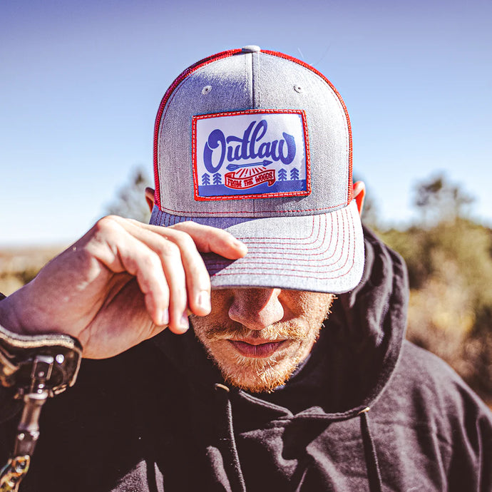 OUT5025 - Heather Gray/Red From The Woods Cap