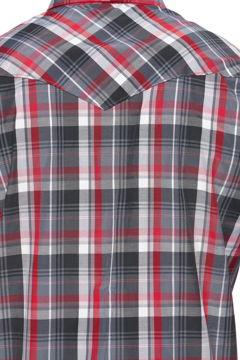 Load image into Gallery viewer, PS400S-402 - Rodeo Clothing Men's Western Short Sleeve Pearl Snaps Plaid Shirt
