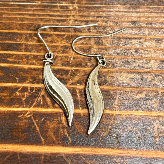 TMER54 - Feather Drop Earrings