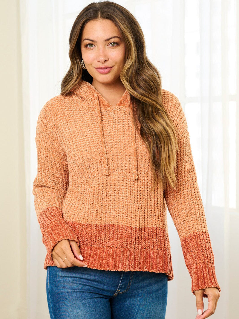 Load image into Gallery viewer, WFT 2 - Women&#39;s Long Sleeve Hooded Two Tone Pullover Sweater
