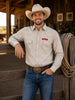 MF-26804 - Beige Men's Western Snap Shirt with Stretch