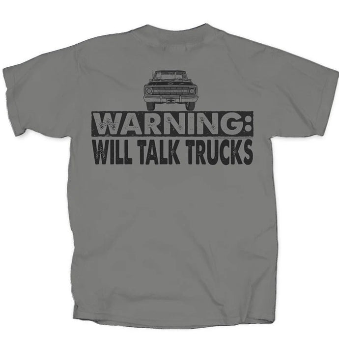 CVWTT-GY-ADL - Chevy Will Talk Trucks T Shirt