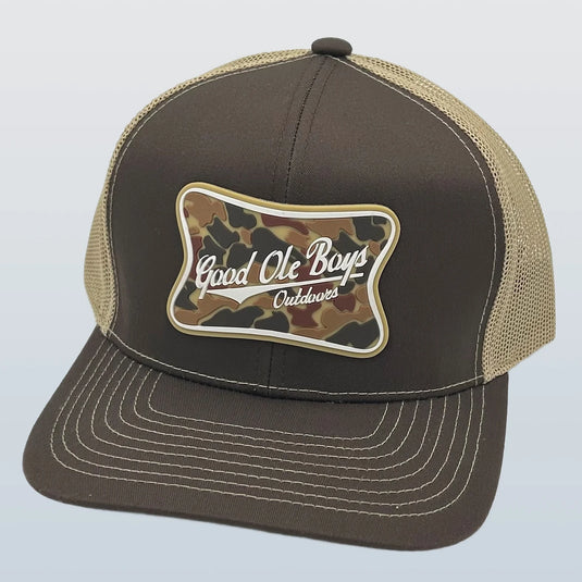 PGOB016C - Good Ole Boys Camo MHL Patch Brown/Khaki Hat