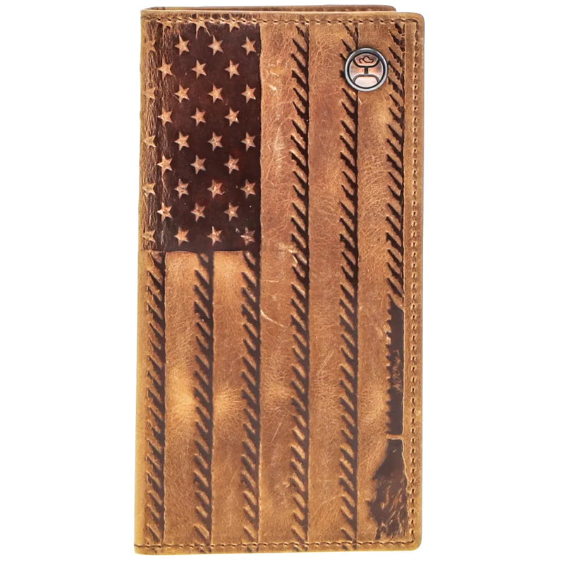 Load image into Gallery viewer, HW028-TN - Hooey Men's Brown Liberty Rope Embossed Rodeo Wallet
