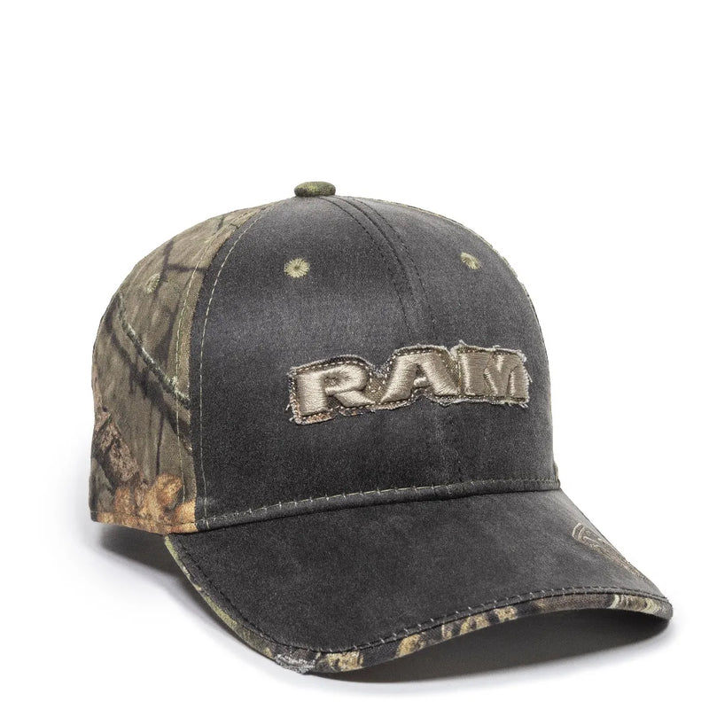 Load image into Gallery viewer, RAM05A - Black Mossy Oak Country RAM Cap
