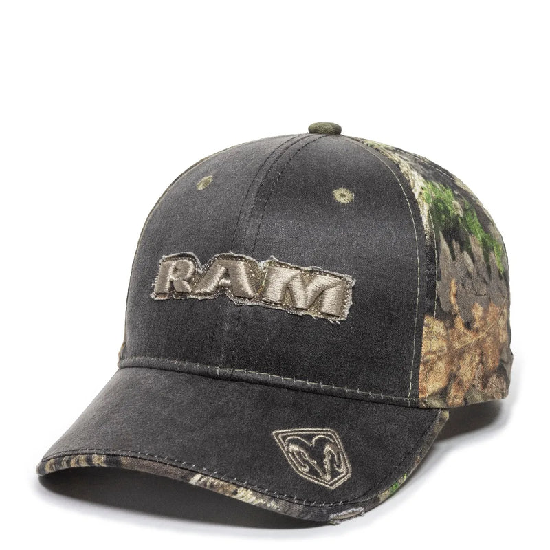 Load image into Gallery viewer, RAM05A - Black Mossy Oak Country RAM Cap
