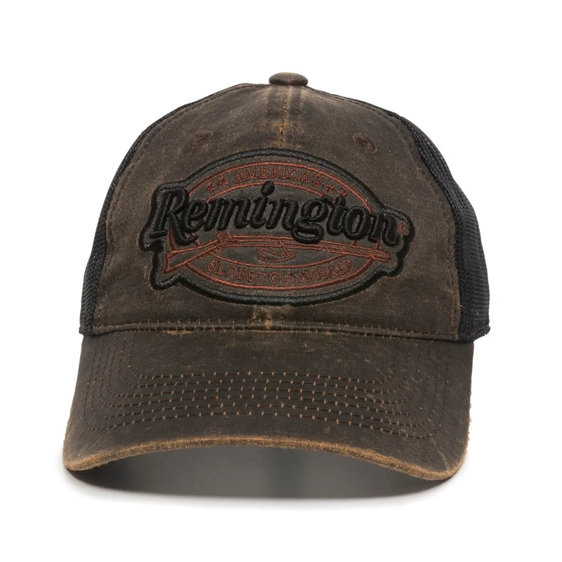 Load image into Gallery viewer, RM17A - Remington Dark Brown Weathered Cotton Cap
