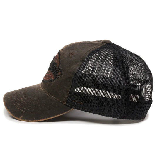 RM17A - Remington Dark Brown Weathered Cotton Cap