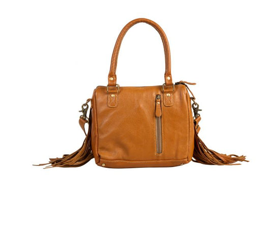 S-6706 - Myra Dakota Plains Hair-on Hide Fringed Concealed-Carry Bag