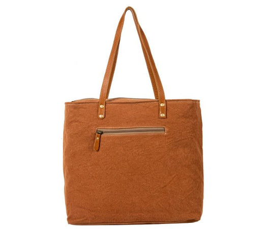 S-6712 - Myra Dakota Plains Hair-on Hide Canvas Hairon Bag