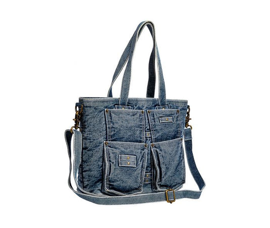 S-9382 - Myra Blue Jeans Jo Shoulder Bag