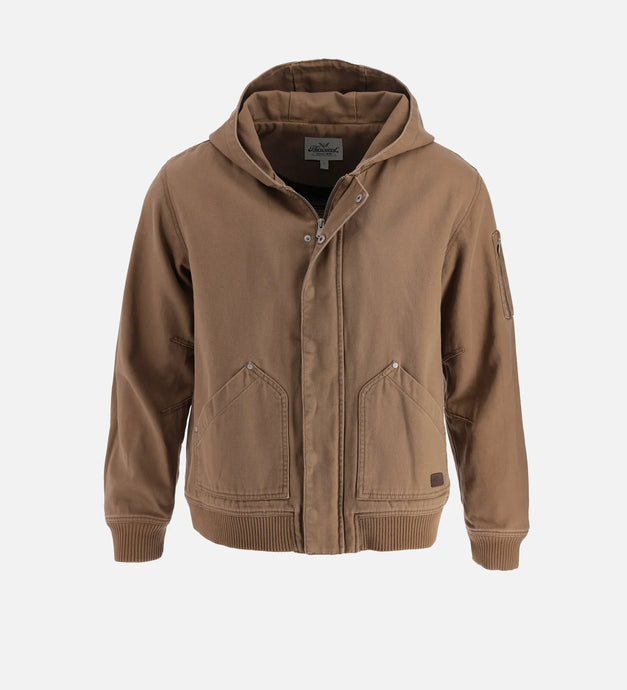 TG205572 - Thorogood Legacy Stone Washed Hooded Bomber Jacket - Otter