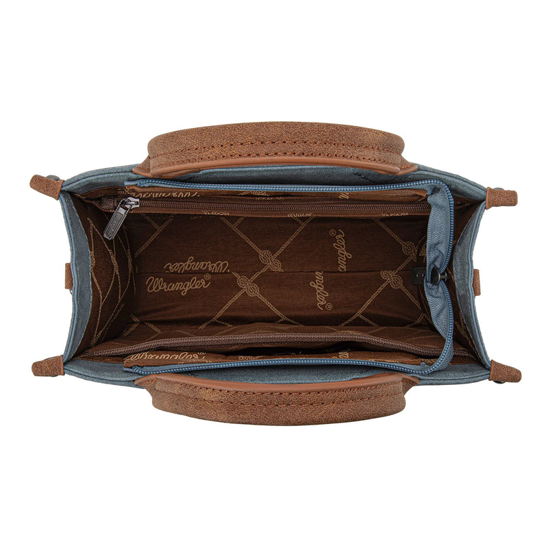 Load image into Gallery viewer, WG250-81202JN - Wrangler Buckle Tote/Crossbody - Jean
