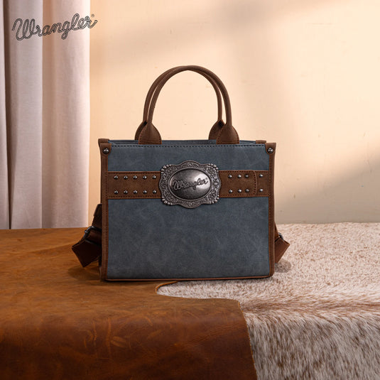 WG250-81202JN - Wrangler Buckle Tote/Crossbody - Jean