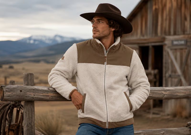 Load image into Gallery viewer, YO23006CRCH - Men's Sherpa Full-Zip Jacket
